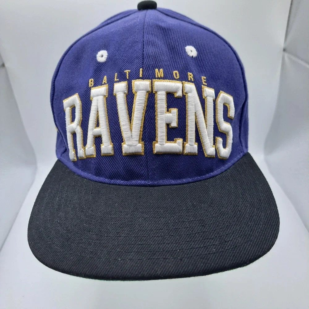 Team Apparel Baltimore Ravens Hat Cap Men Snapback Black Purple NFL Football New